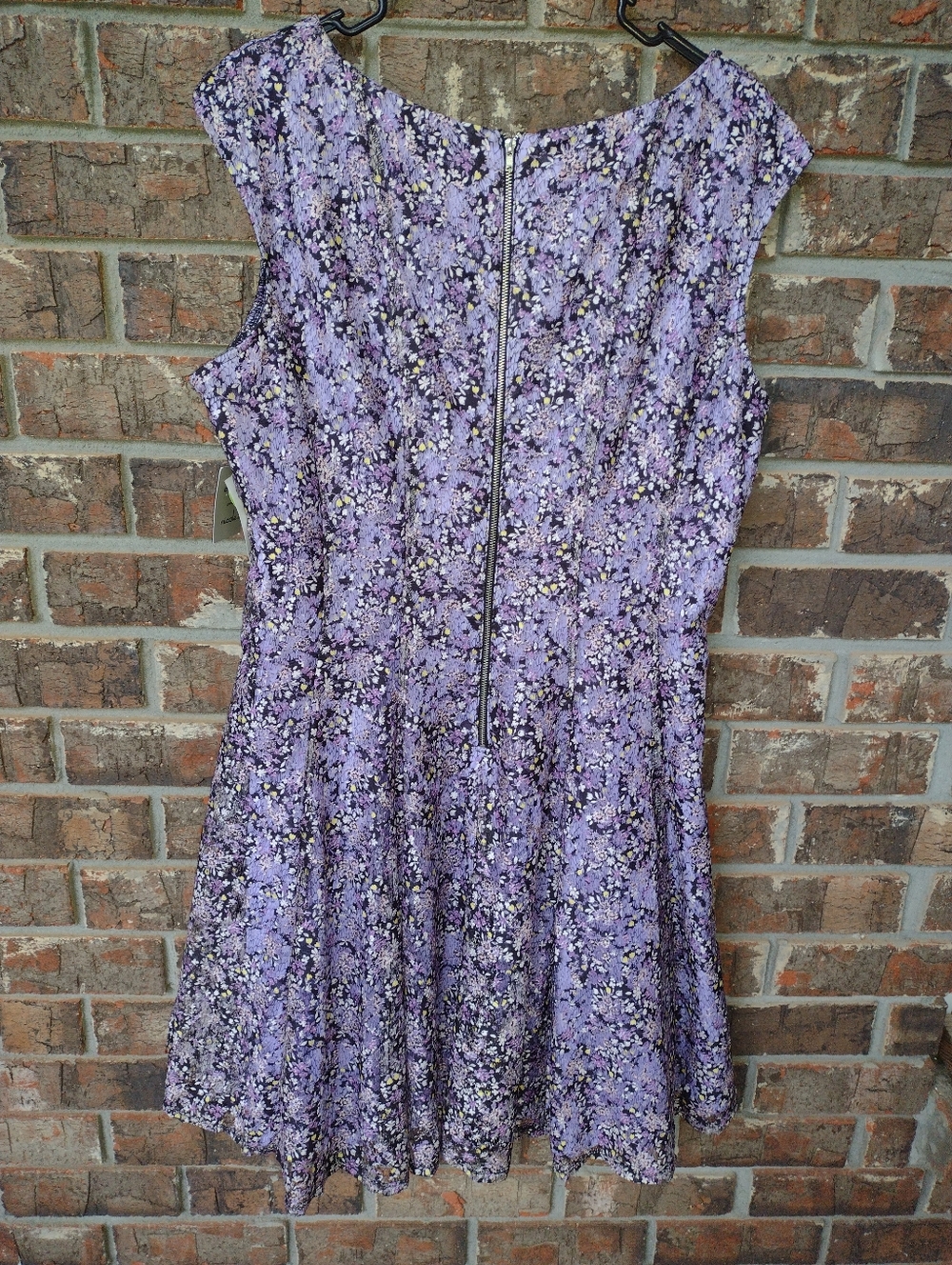 Danny & Nicole Fit&Flare Dress Size 18 Floral Lace Sleeveless Lavender Lined NWT - Picture 2 of 6